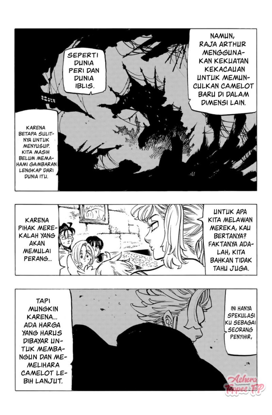 Halaman 14 dari Mokushiroku no Yonkishi Chapter 84