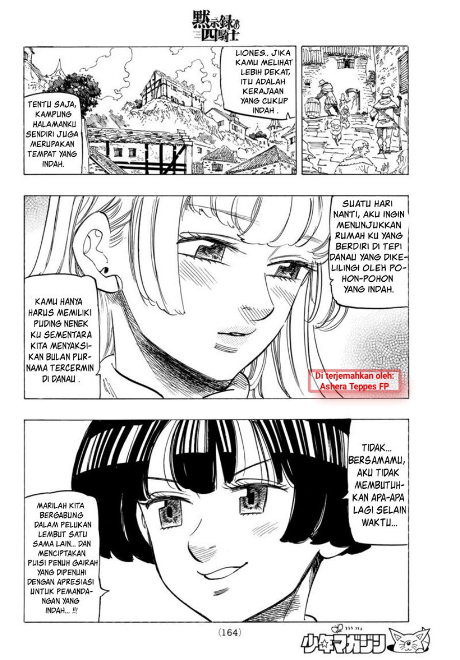 Halaman 10 dari Mokushiroku no Yonkishi Chapter 86