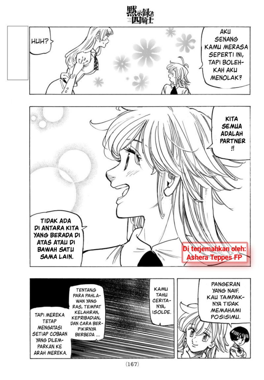 Halaman 13 dari Mokushiroku no Yonkishi Chapter 86
