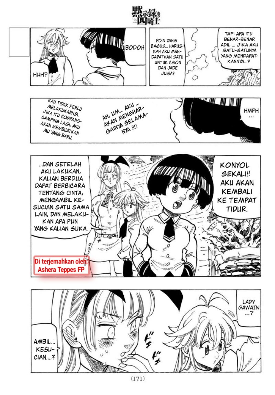 Halaman 17 dari Mokushiroku no Yonkishi Chapter 86