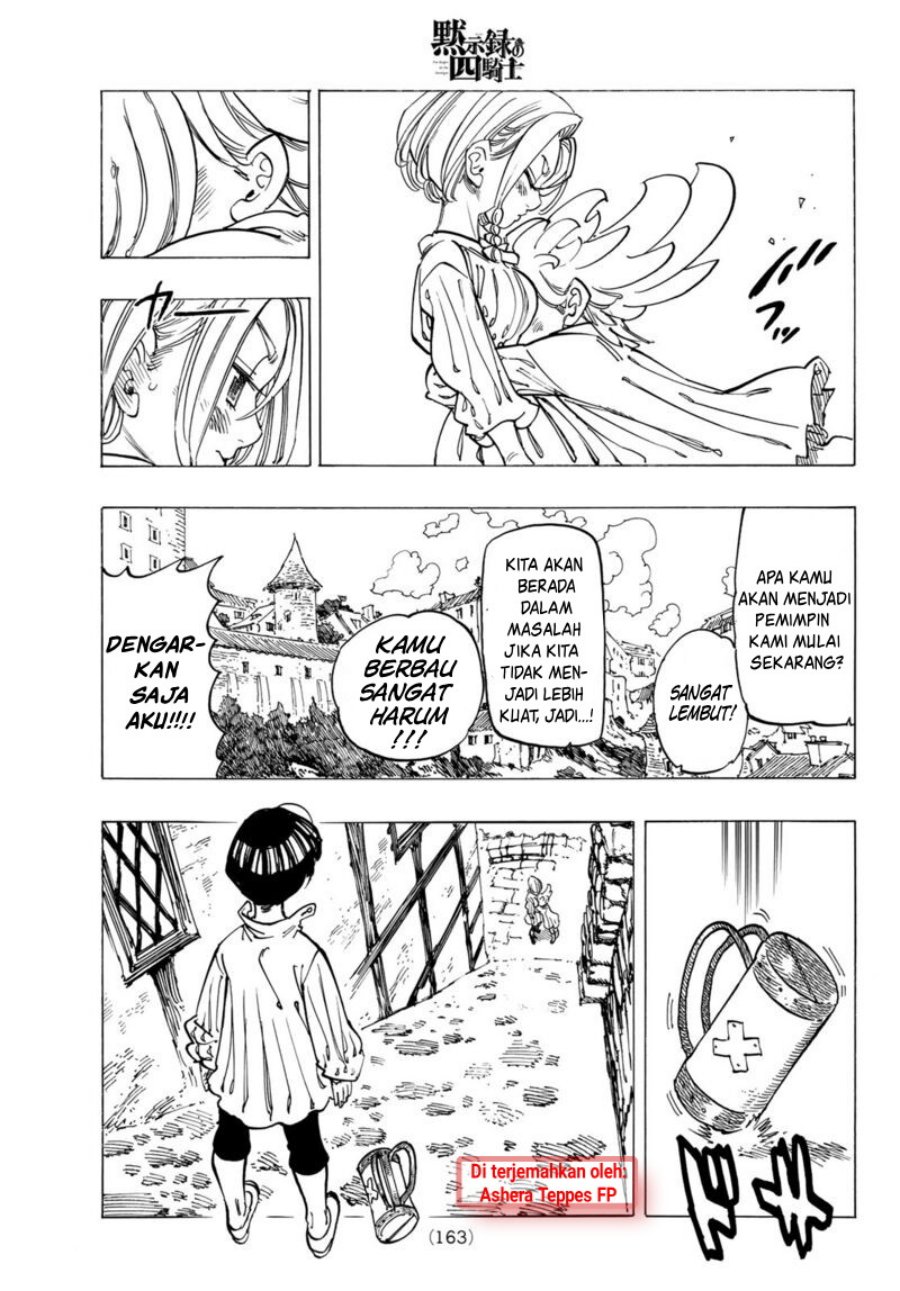 Halaman 9 dari Mokushiroku no Yonkishi Chapter 86