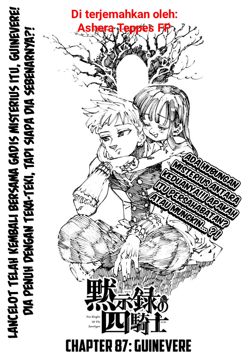 Halaman 1 dari Mokushiroku no Yonkishi Chapter 87