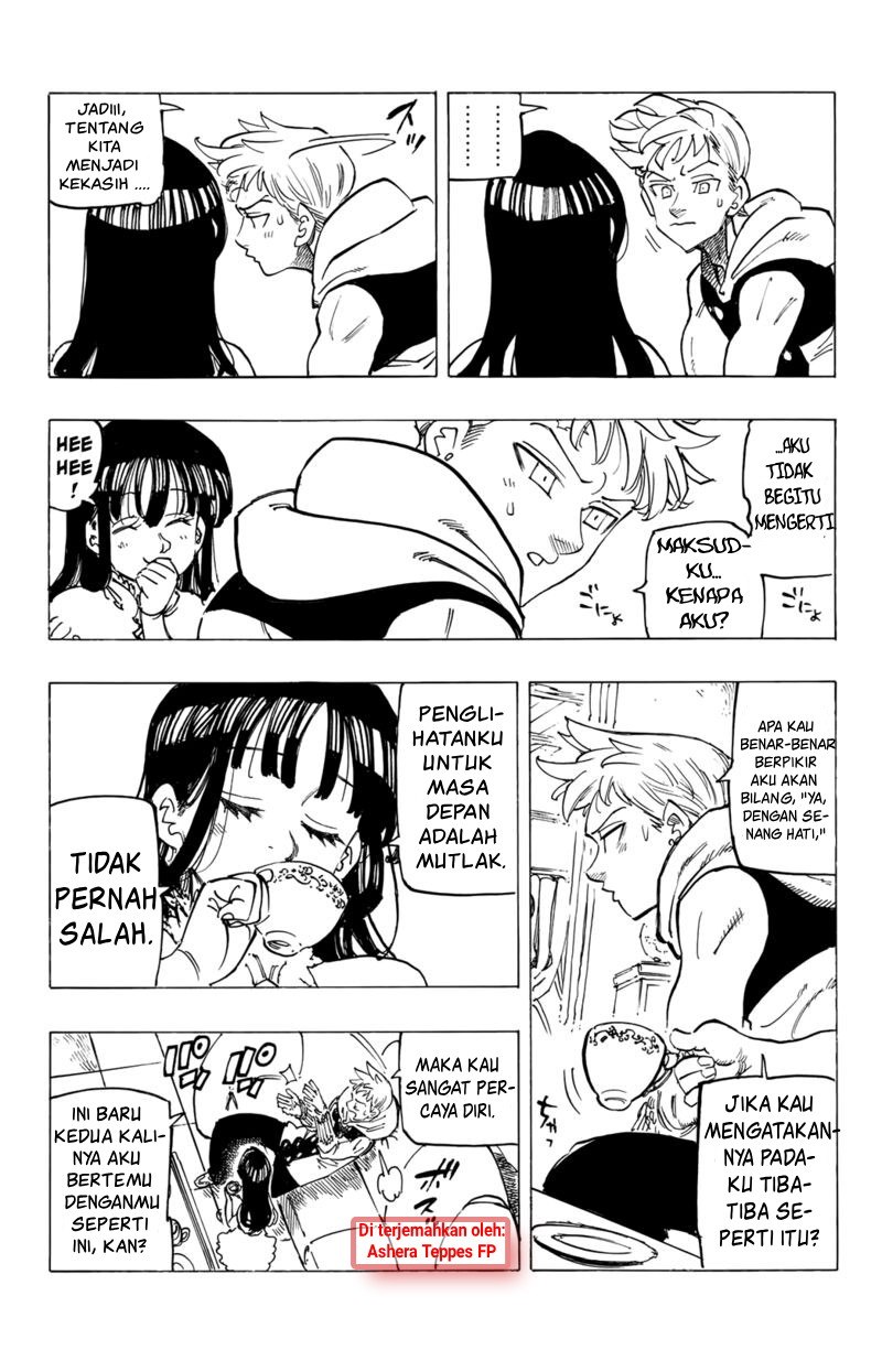Halaman 10 dari Mokushiroku no Yonkishi Chapter 87