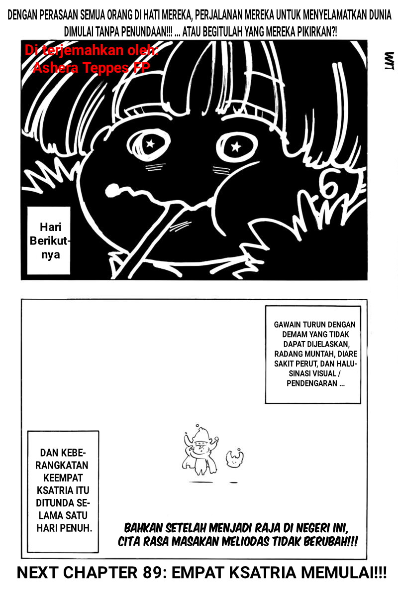 Halaman 22 dari Mokushiroku no Yonkishi Chapter 88