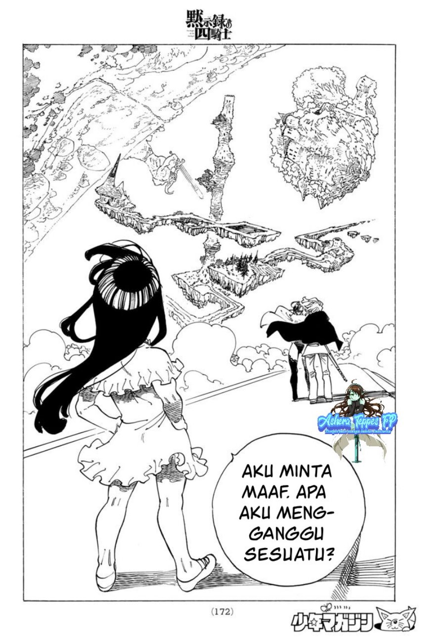 Halaman 11 dari Mokushiroku no Yonkishi Chapter 90