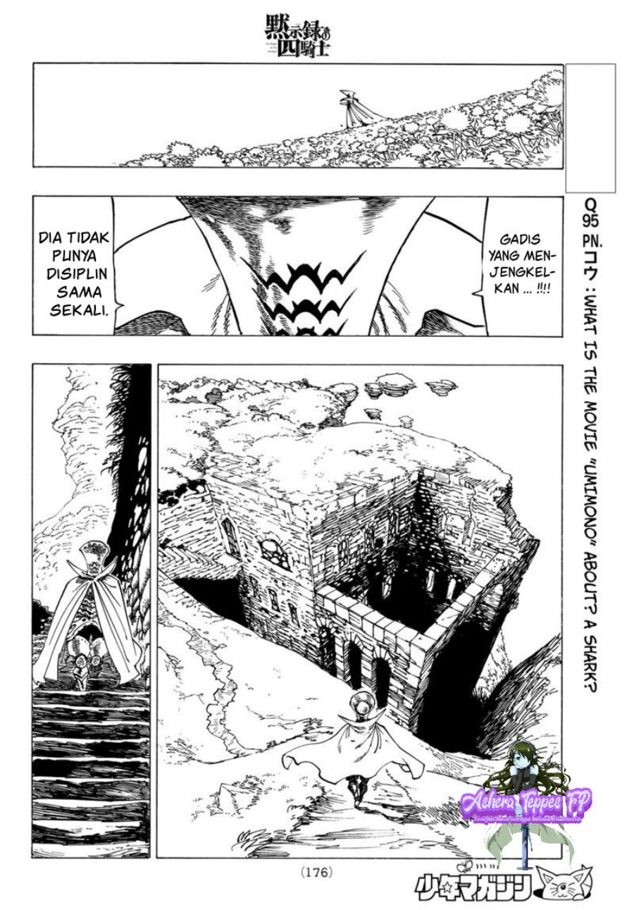 Halaman 15 dari Mokushiroku no Yonkishi Chapter 90