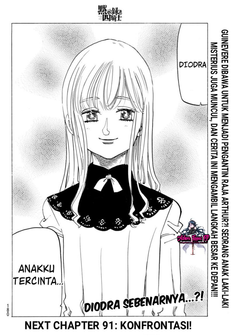 Halaman 19 dari Mokushiroku no Yonkishi Chapter 90