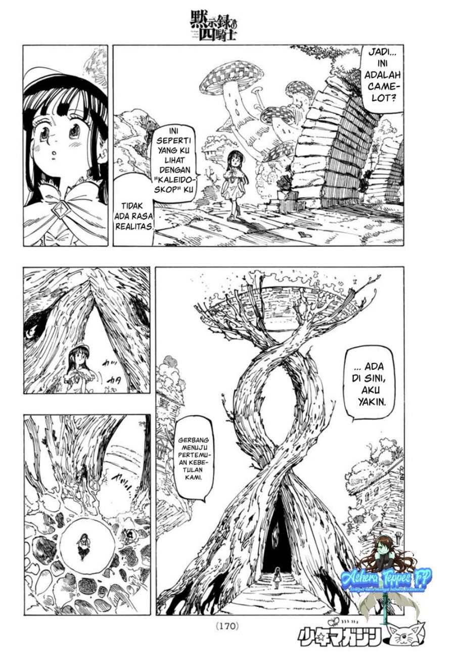 Halaman 9 dari Mokushiroku no Yonkishi Chapter 90