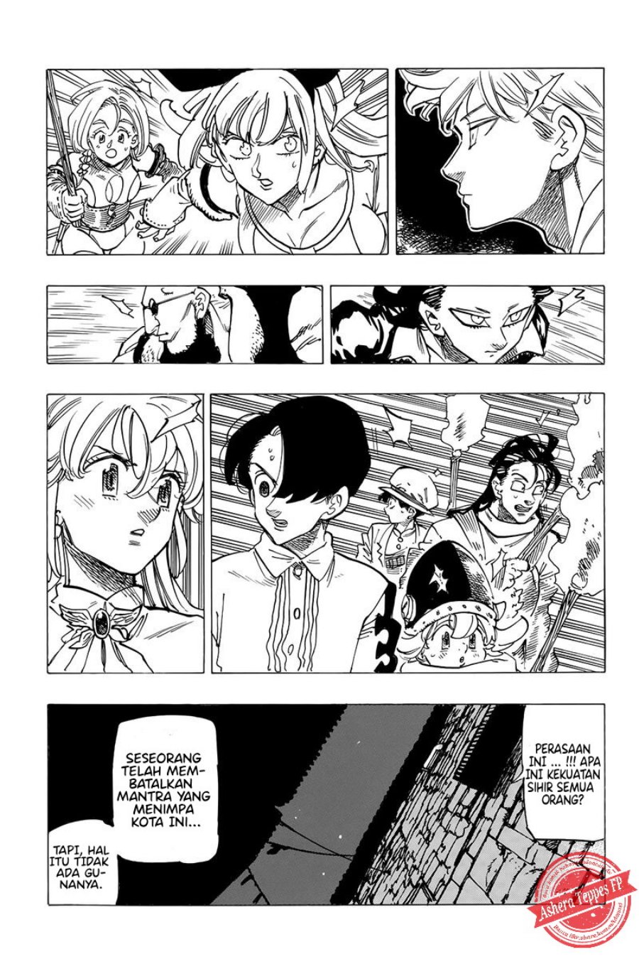 Halaman 15 dari Mokushiroku no Yonkishi Chapter 94