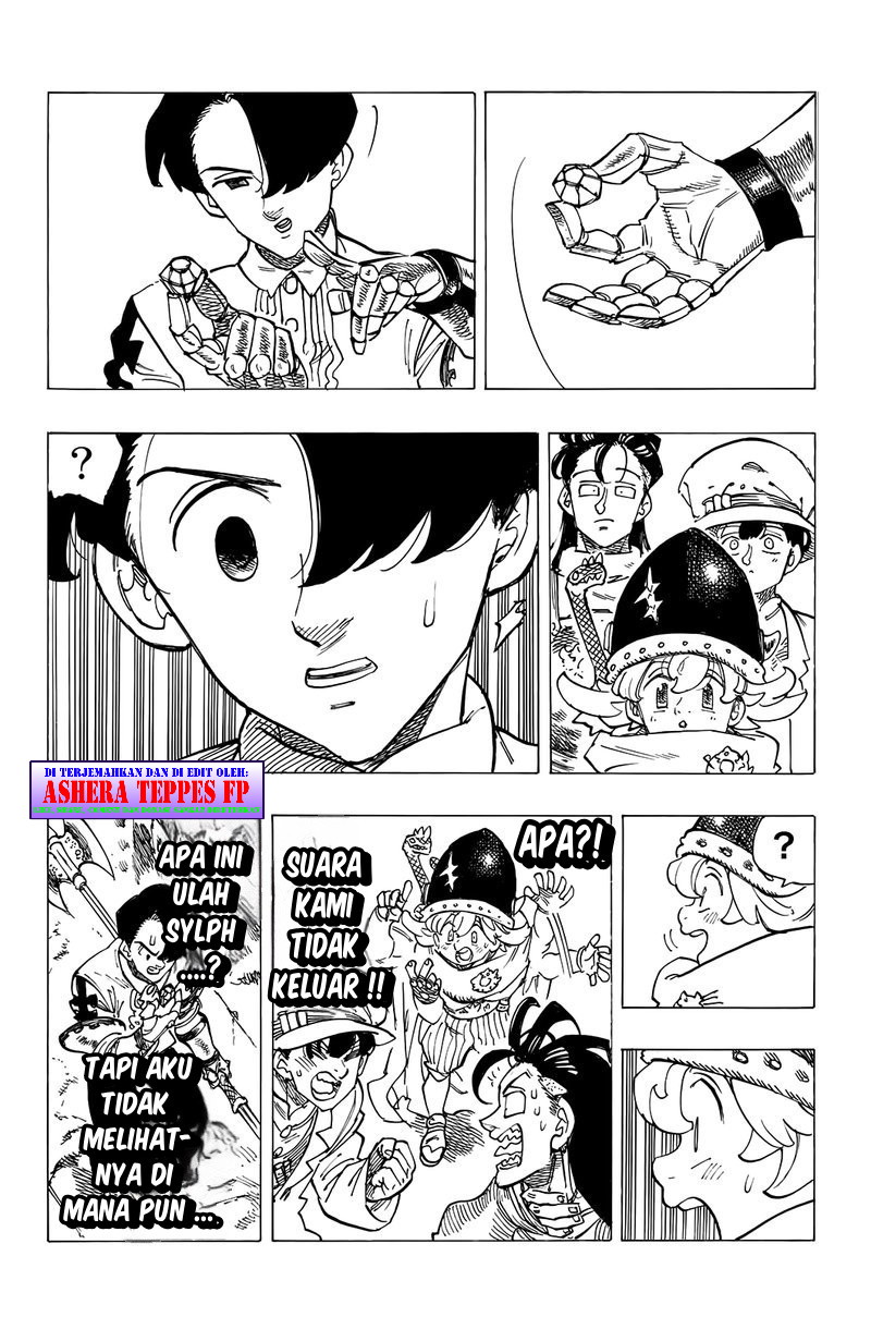 Halaman 14 dari Mokushiroku no Yonkishi Chapter 95