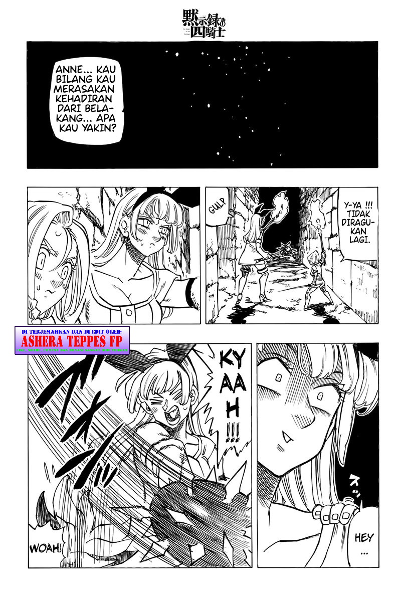 Halaman 17 dari Mokushiroku no Yonkishi Chapter 95