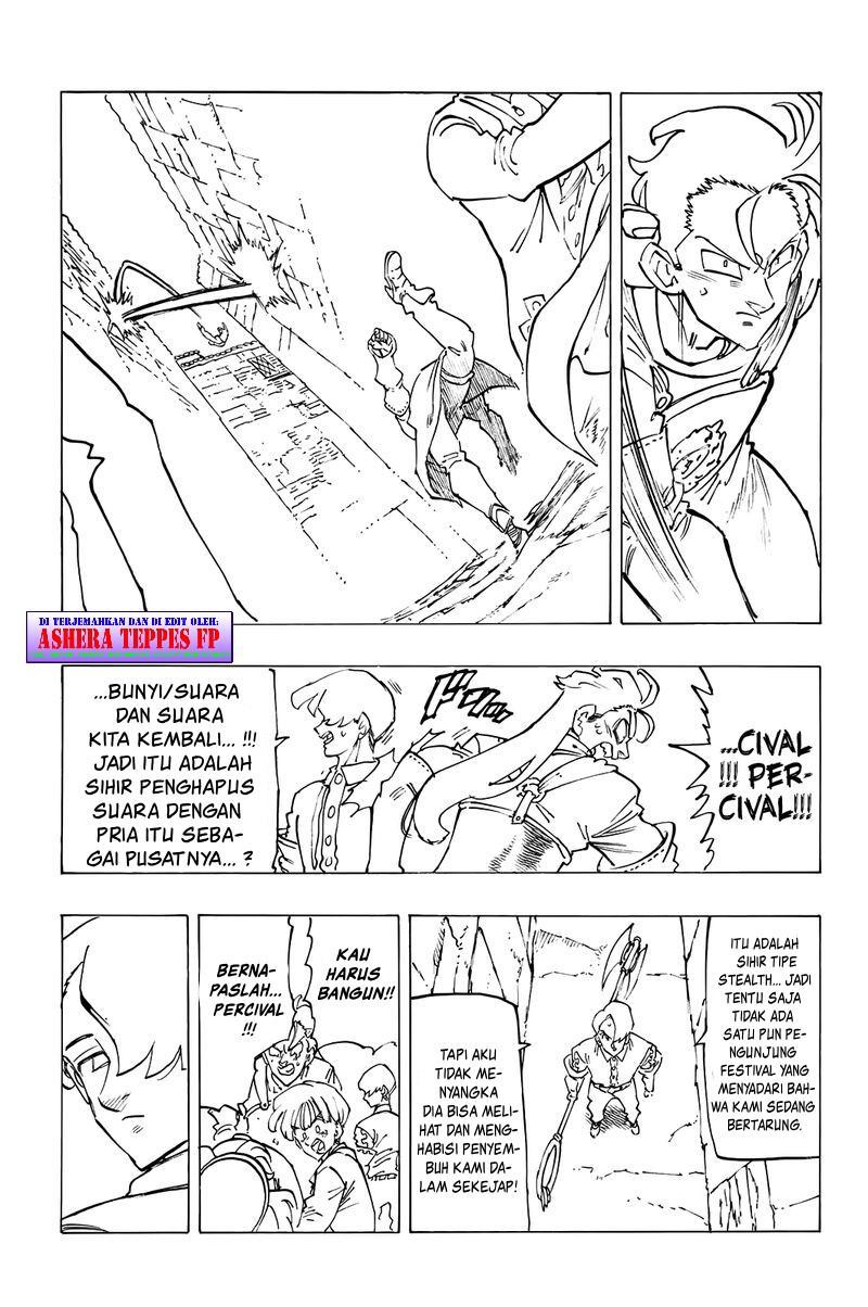 Halaman 17 dari Mokushiroku no Yonkishi Chapter 96