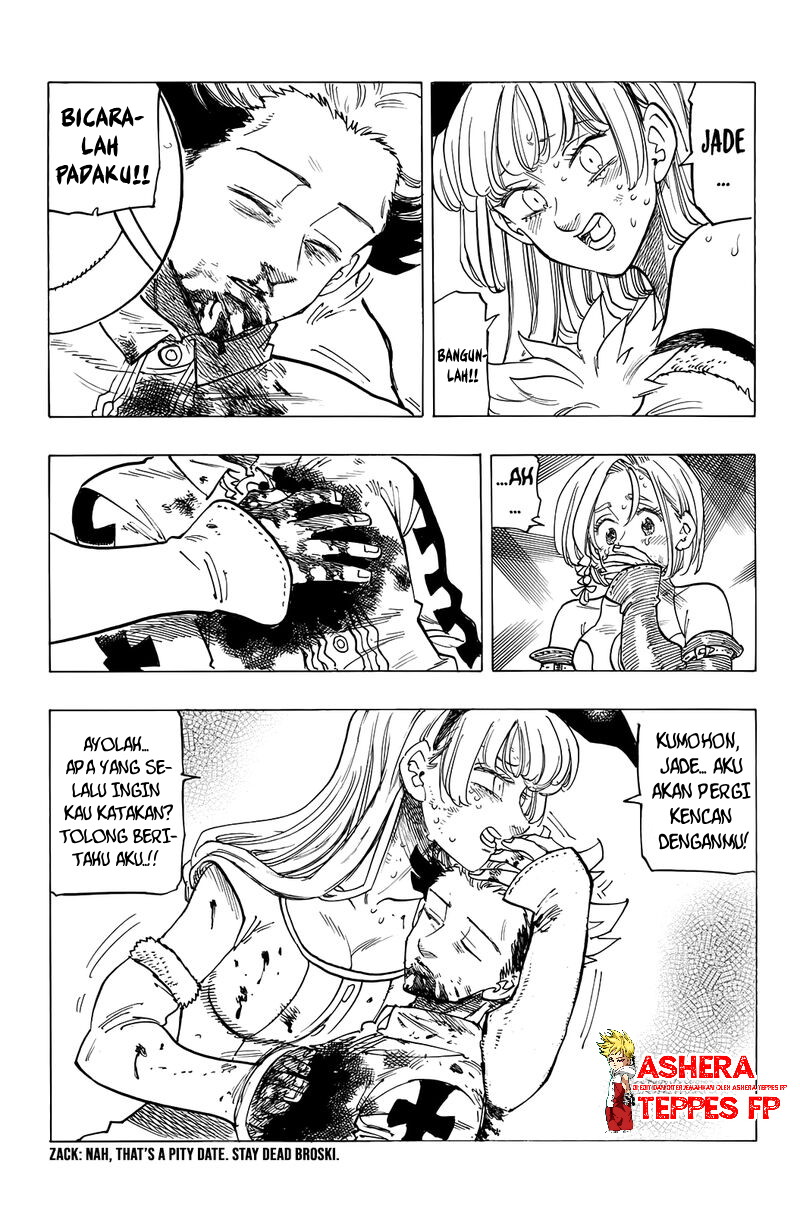 Halaman 15 dari Mokushiroku no Yonkishi Chapter 99