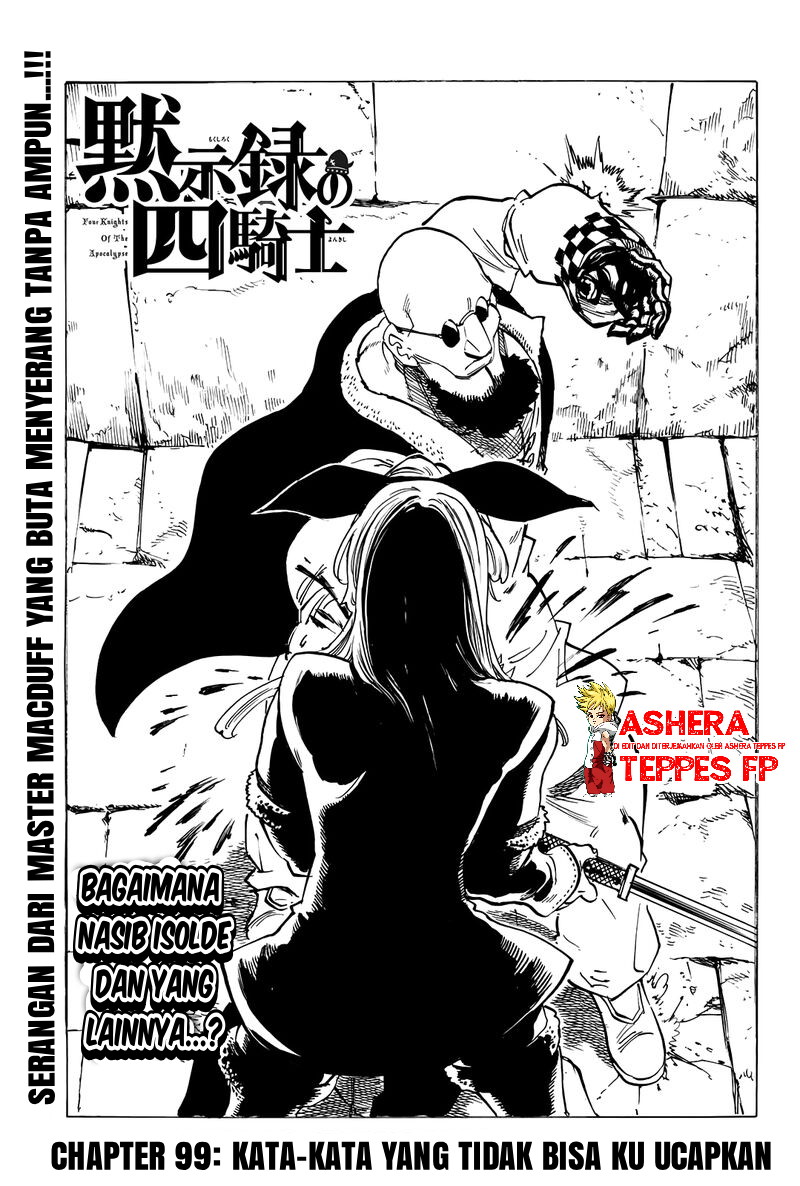 Halaman 2 dari Mokushiroku no Yonkishi Chapter 99