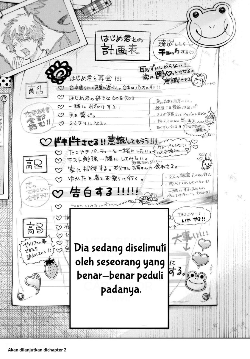 Halaman 21 dari Momose Akira no Hatsukoi Hatan-chuu. Chapter 1