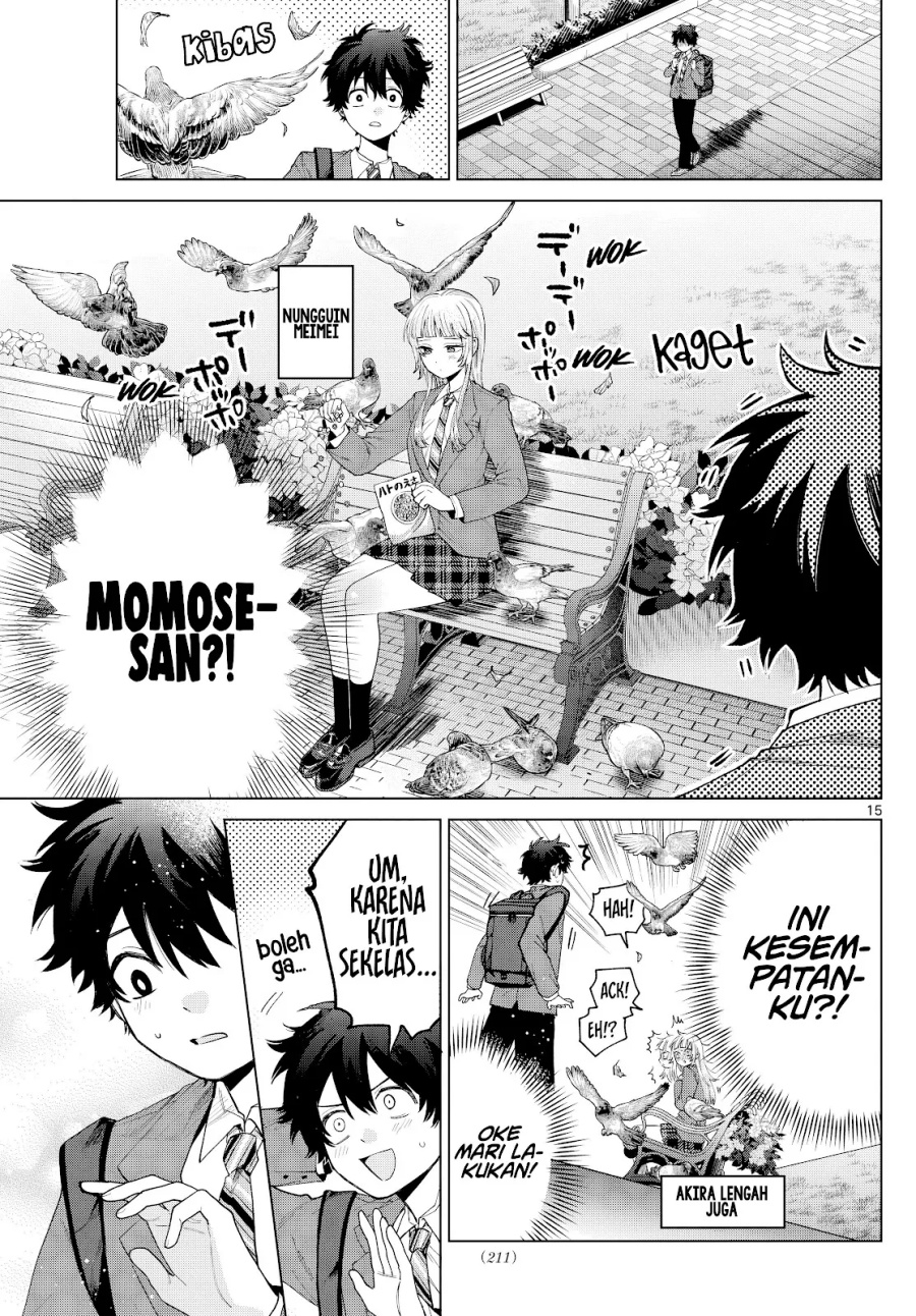 Halaman 16 dari Momose Akira no Hatsukoi Hatan-chuu. Chapter 15