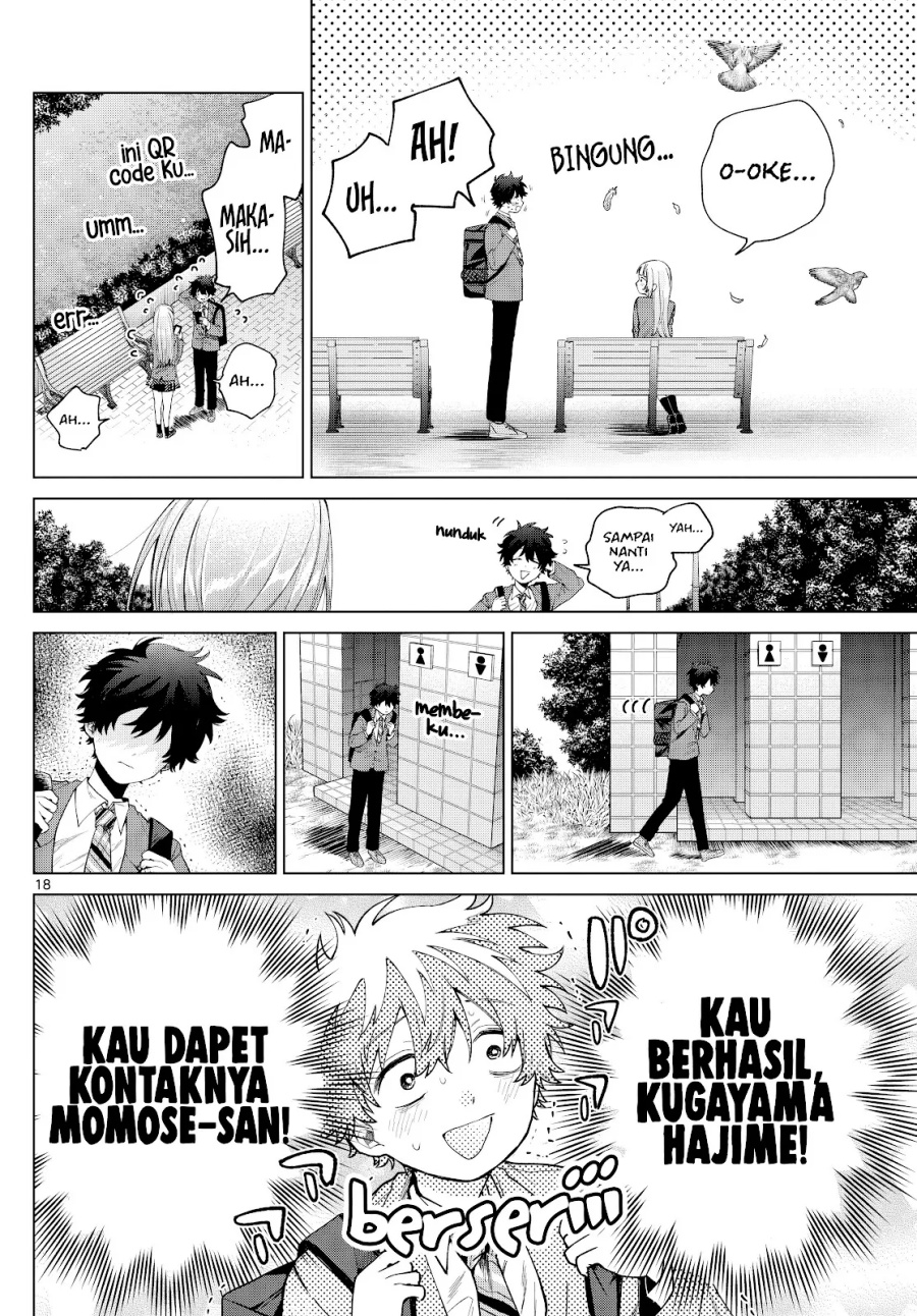 Halaman 19 dari Momose Akira no Hatsukoi Hatan-chuu. Chapter 15