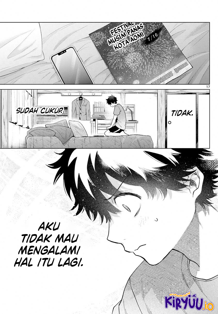 Halaman 18 dari Momose Akira no Hatsukoi Hatan-chuu. Chapter 17