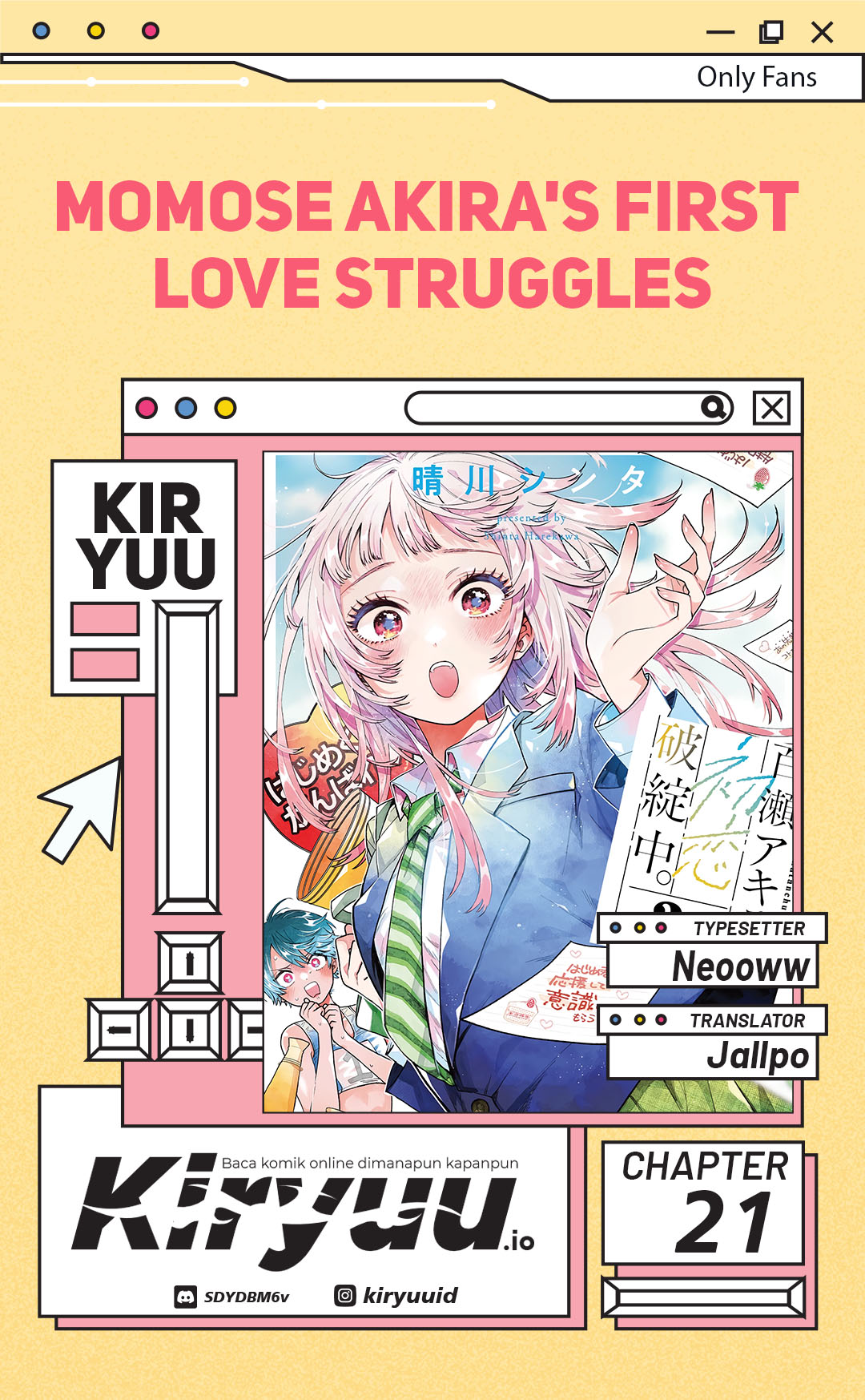 Halaman 1 dari Momose Akira no Hatsukoi Hatan-chuu. Chapter 21