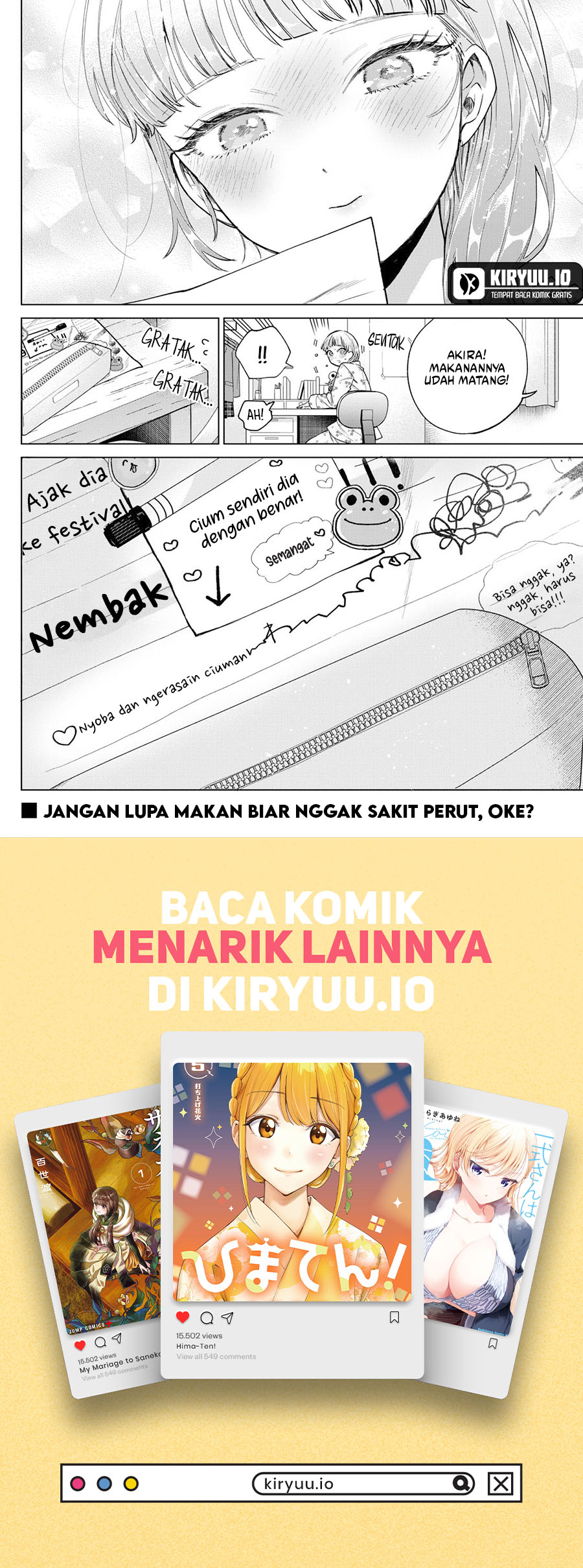 Halaman 23 dari Momose Akira no Hatsukoi Hatan-chuu. Chapter 21