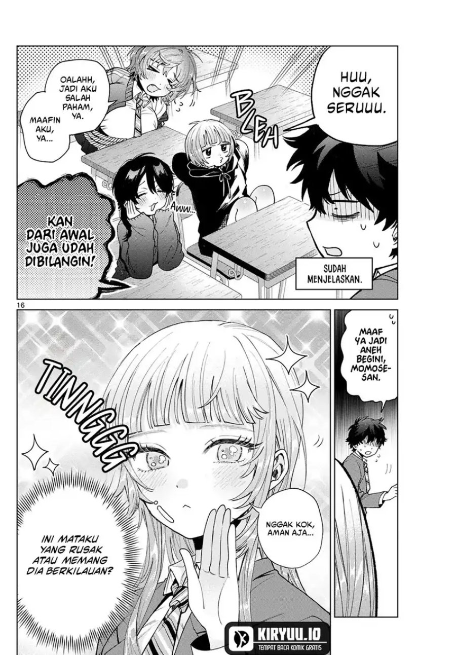 Halaman 17 dari Momose Akira no Hatsukoi Hatan-chuu. Chapter 22