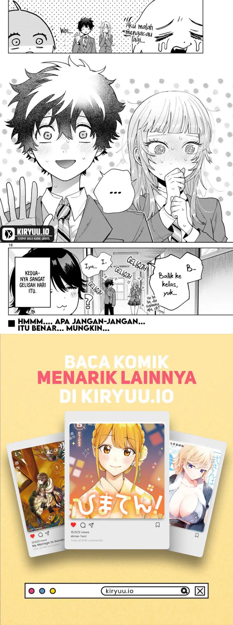 Halaman 19 dari Momose Akira no Hatsukoi Hatan-chuu. Chapter 22
