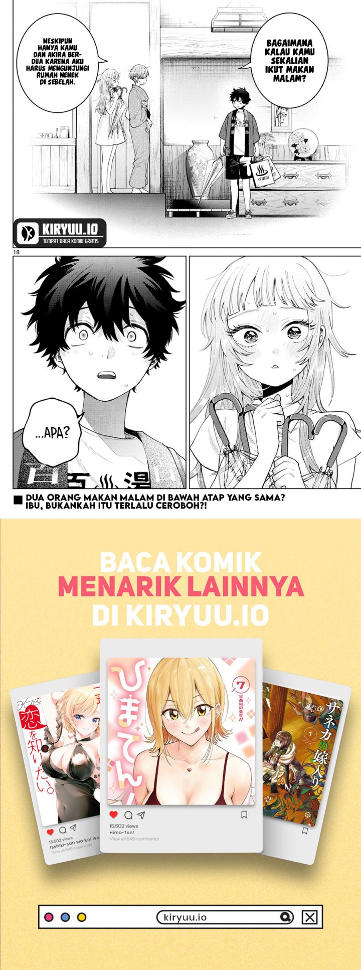 Halaman 19 dari Momose Akira no Hatsukoi Hatan-chuu. Chapter 28