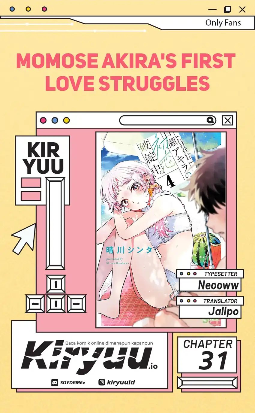 Halaman 1 dari Momose Akira no Hatsukoi Hatan-chuu. Chapter 31