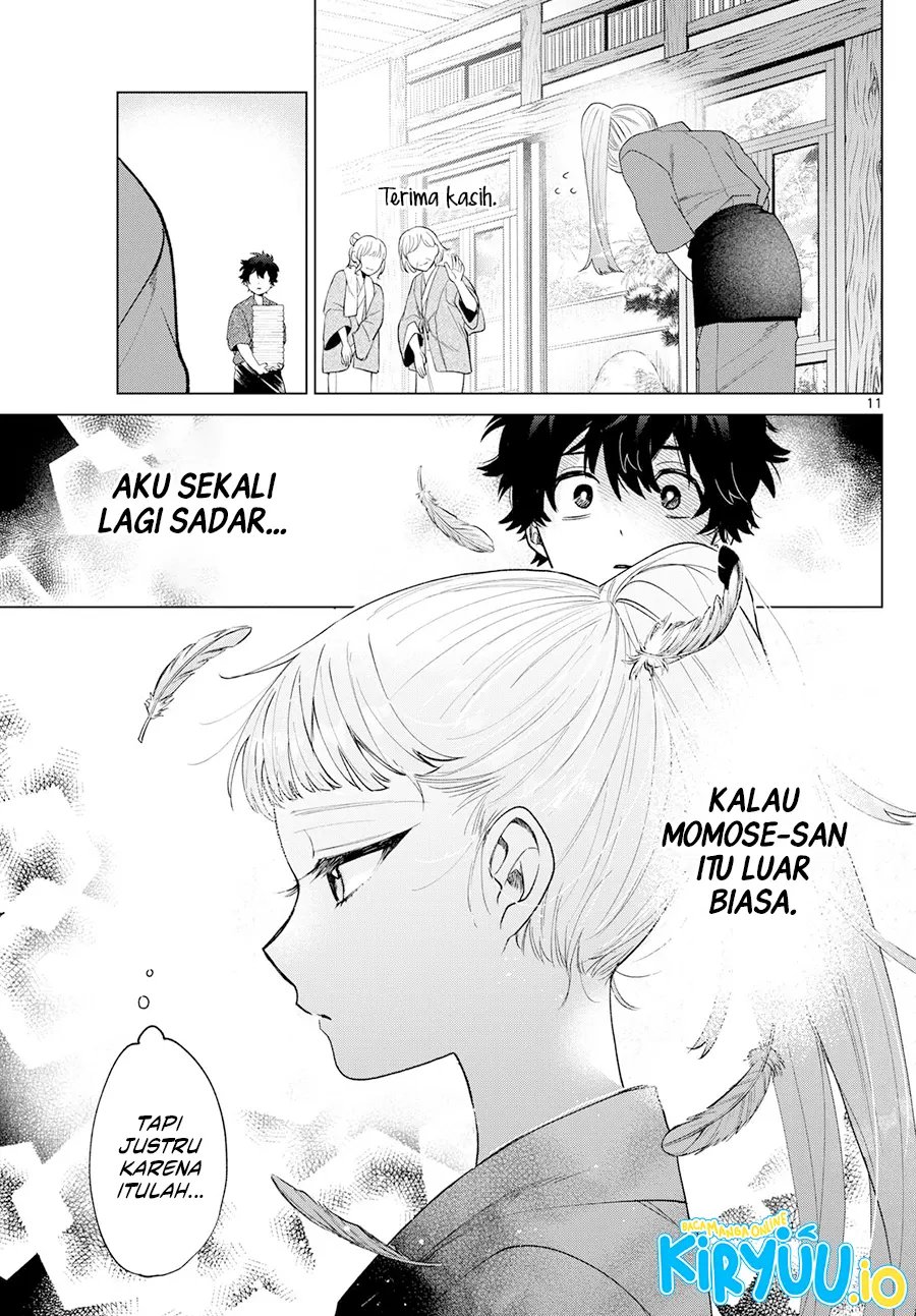Halaman 12 dari Momose Akira no Hatsukoi Hatan-chuu. Chapter 35