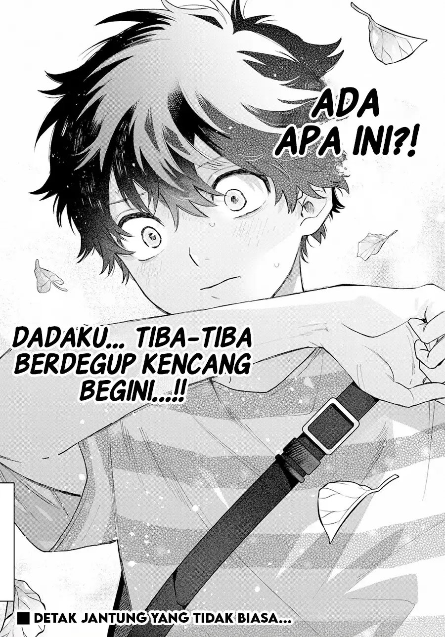 Halaman 19 dari Momose Akira no Hatsukoi Hatan-chuu. Chapter 35