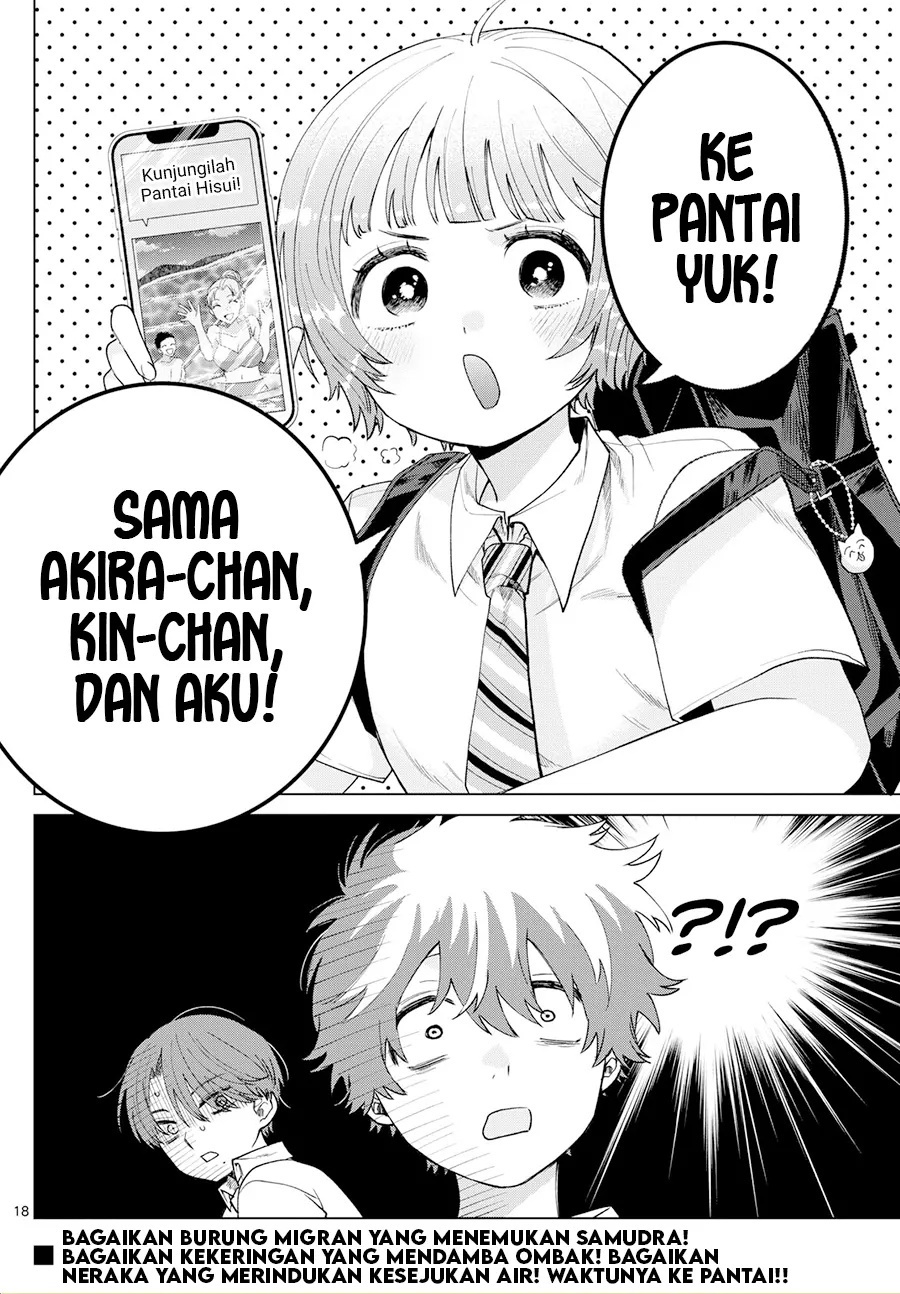 Halaman 19 dari Momose Akira no Hatsukoi Hatan-chuu. Chapter 36
