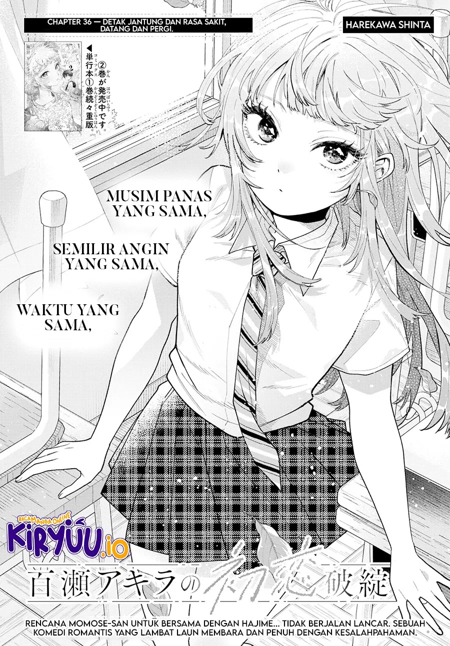 Halaman 2 dari Momose Akira no Hatsukoi Hatan-chuu. Chapter 36