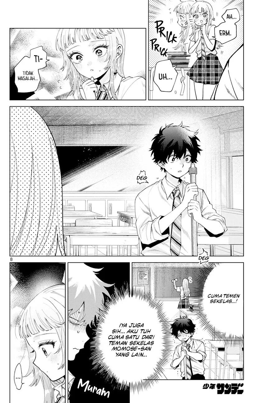 Halaman 9 dari Momose Akira no Hatsukoi Hatan-chuu. Chapter 36