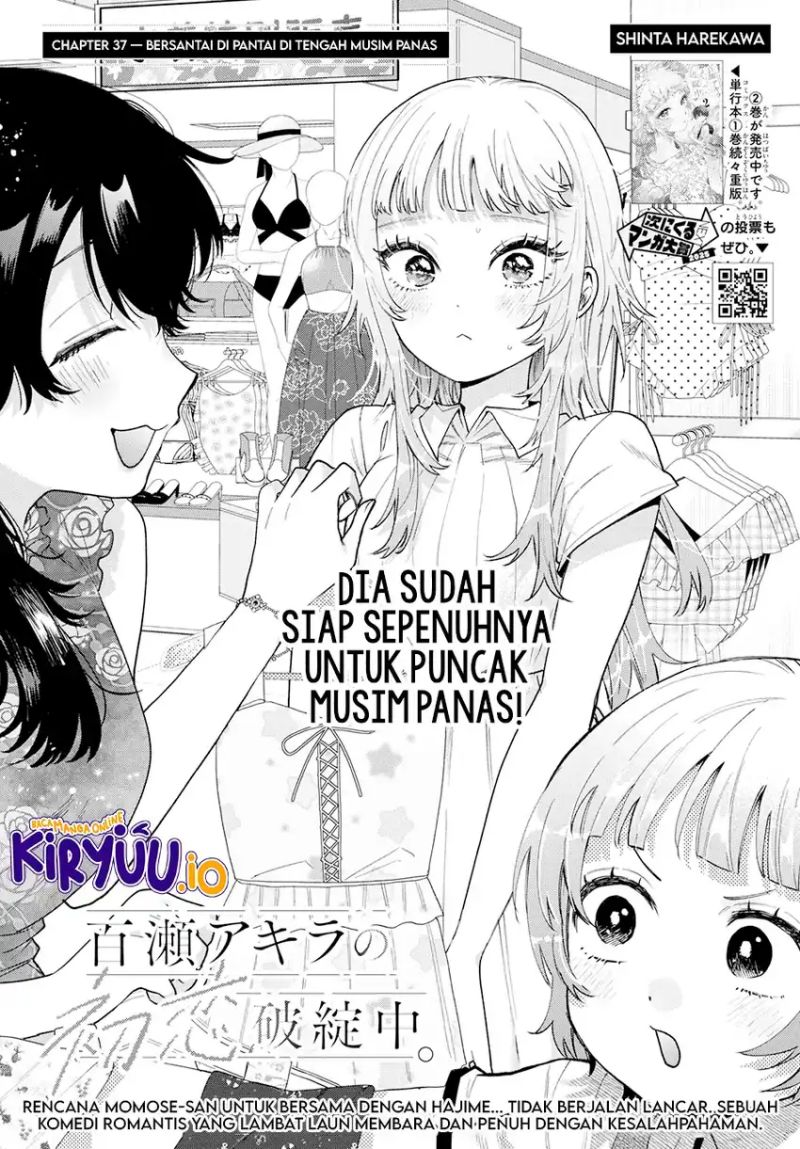 Halaman 2 dari Momose Akira no Hatsukoi Hatan-chuu. Chapter 37