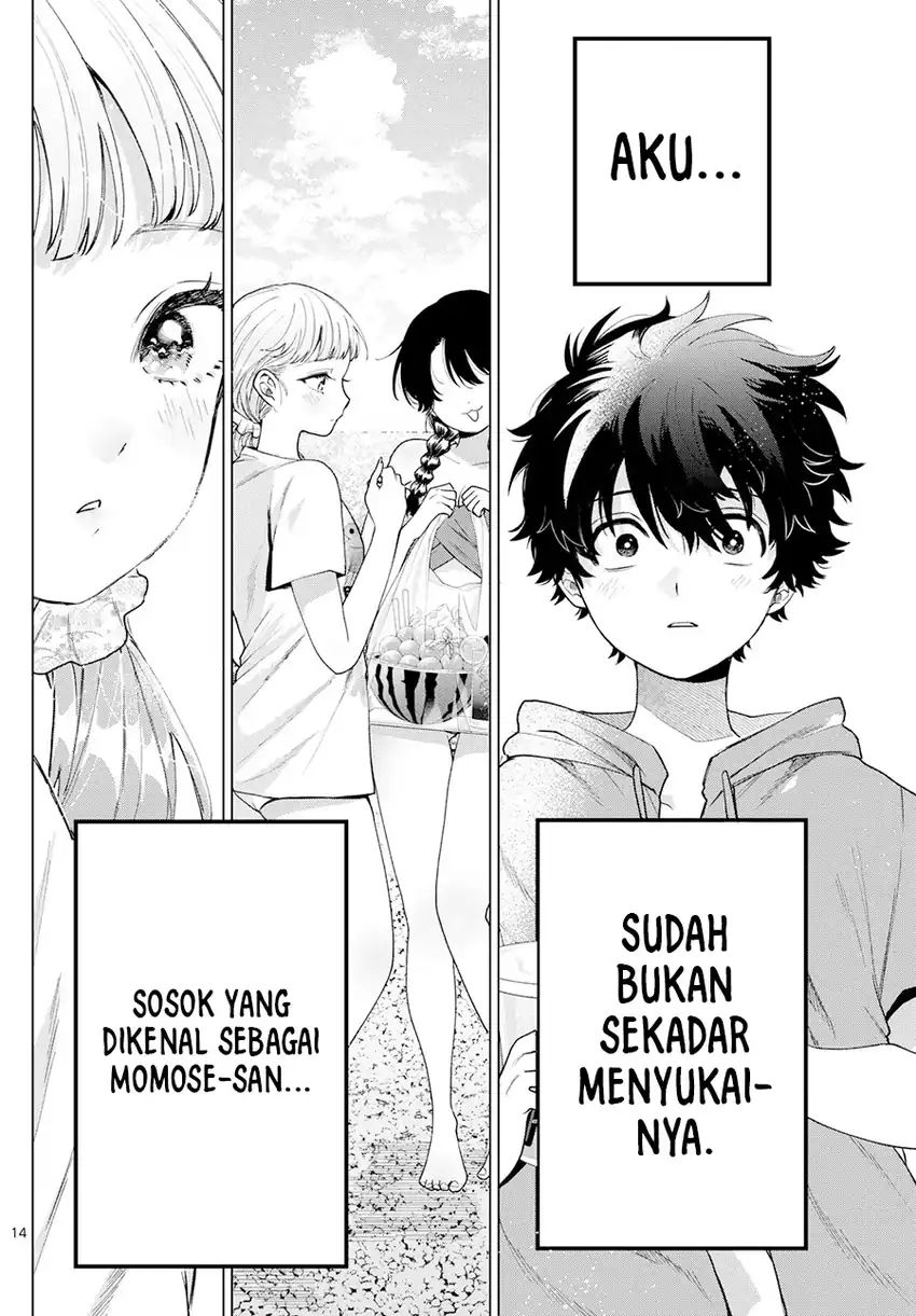 Halaman 15 dari Momose Akira no Hatsukoi Hatan-chuu. Chapter 38
