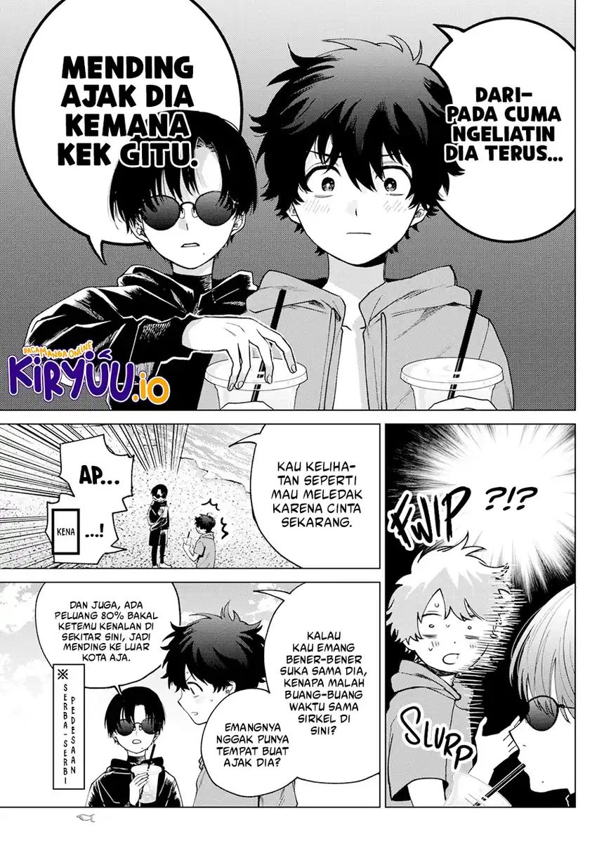 Halaman 18 dari Momose Akira no Hatsukoi Hatan-chuu. Chapter 38