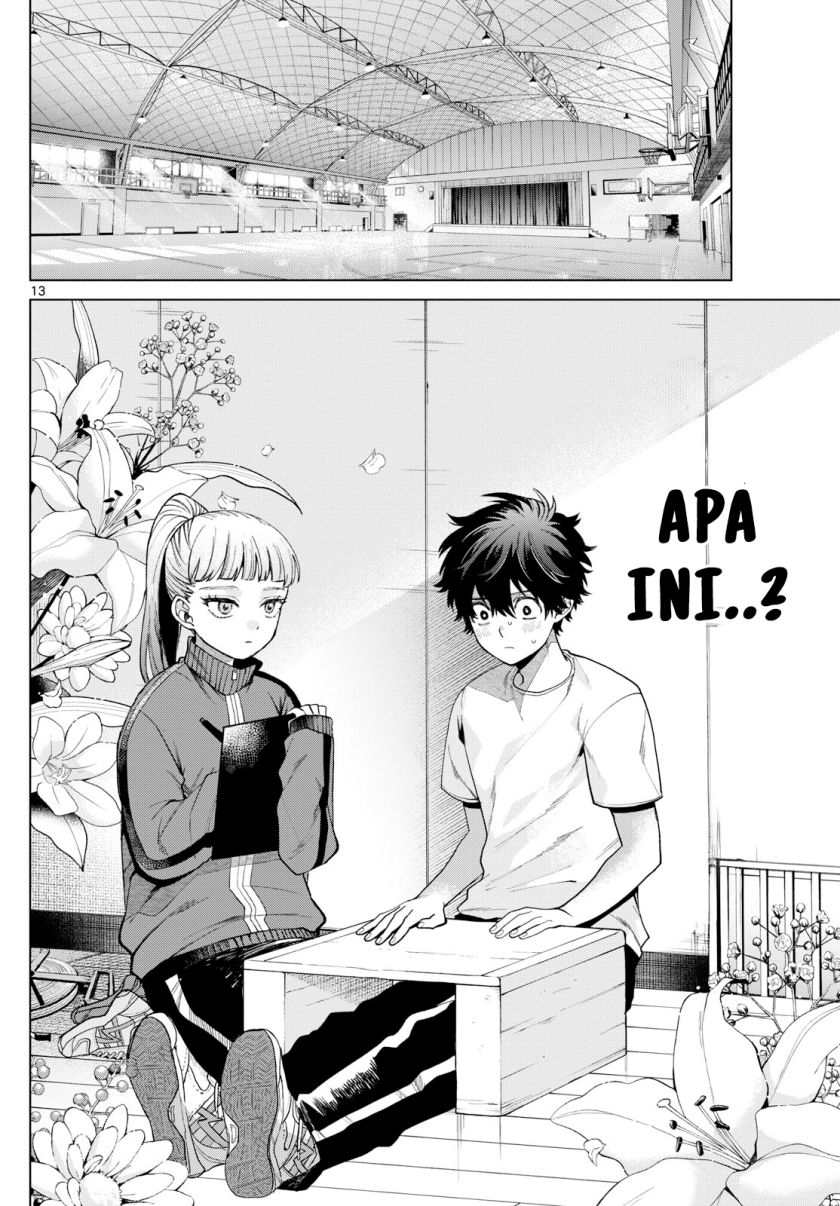 Halaman 13 dari Momose Akira no Hatsukoi Hatan-chuu. Chapter 4