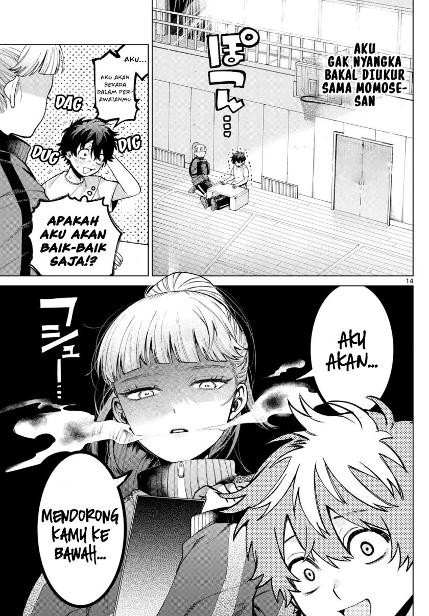 Halaman 14 dari Momose Akira no Hatsukoi Hatan-chuu. Chapter 4