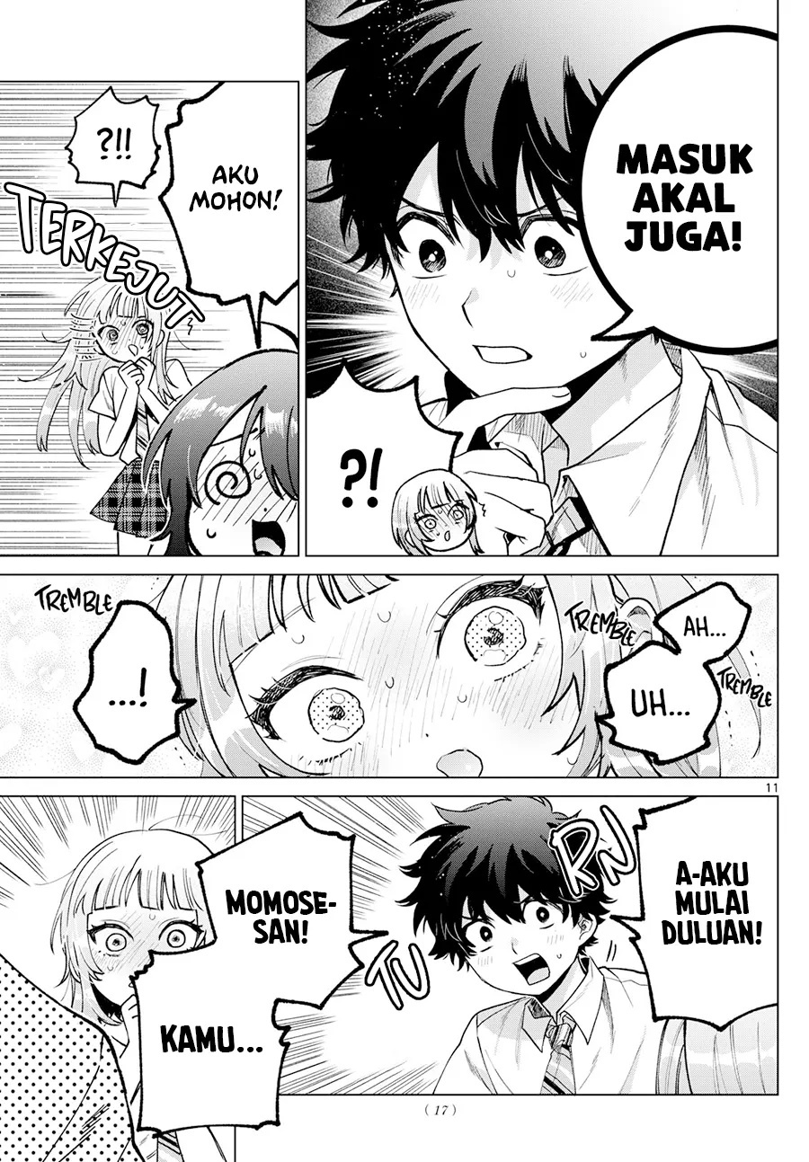 Halaman 12 dari Momose Akira no Hatsukoi Hatan-chuu. Chapter 42