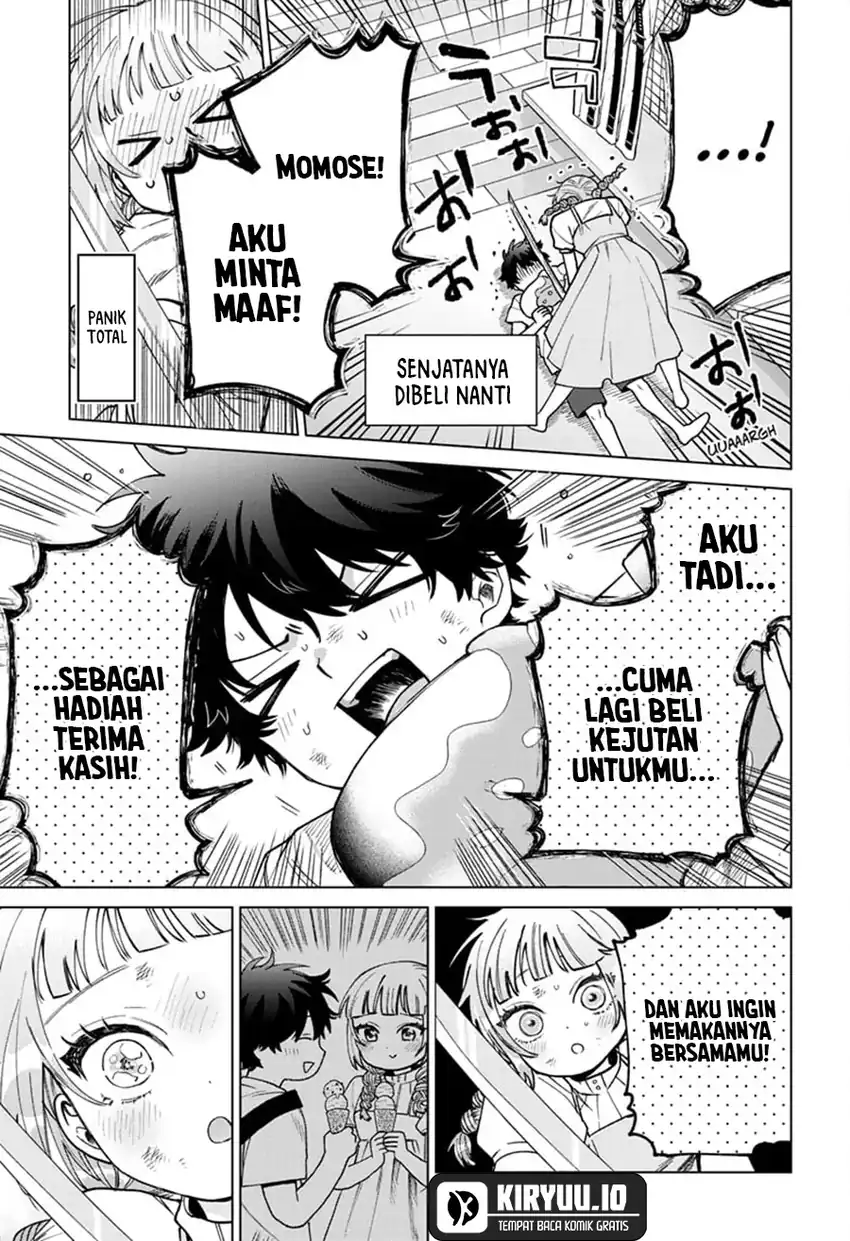 Halaman 18 dari Momose Akira no Hatsukoi Hatan-chuu. Chapter 43