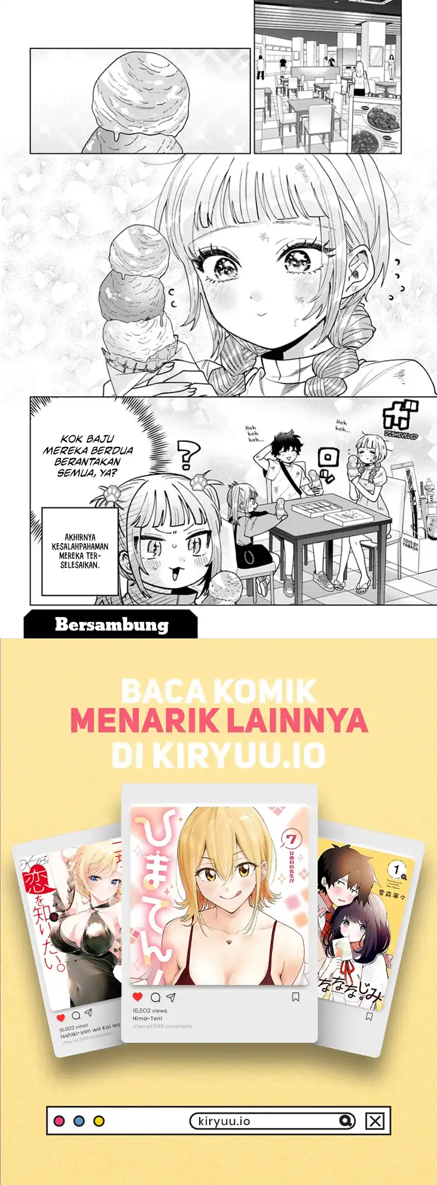 Halaman 19 dari Momose Akira no Hatsukoi Hatan-chuu. Chapter 43