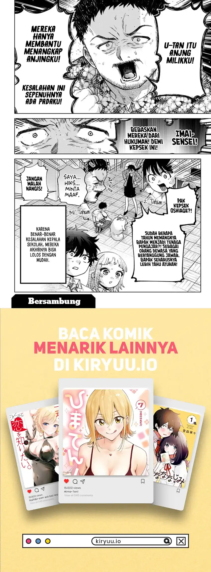 Halaman 19 dari Momose Akira no Hatsukoi Hatan-chuu. Chapter 44
