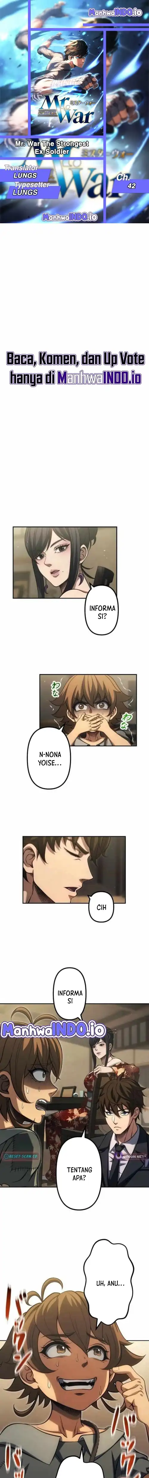 Halaman 1 dari Mr.War -Saikyou no Moto Gunjin- Chapter 42