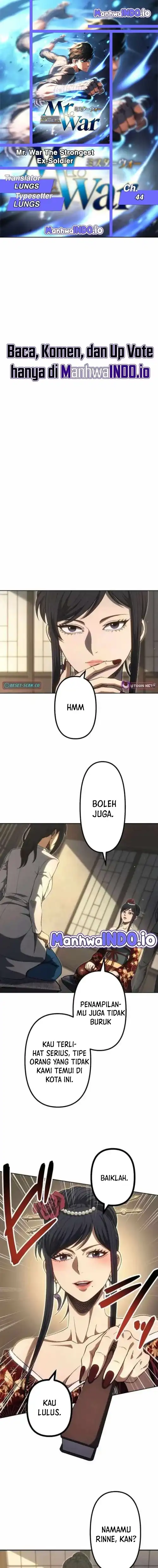 Halaman 1 dari Mr.War -Saikyou no Moto Gunjin- Chapter 44