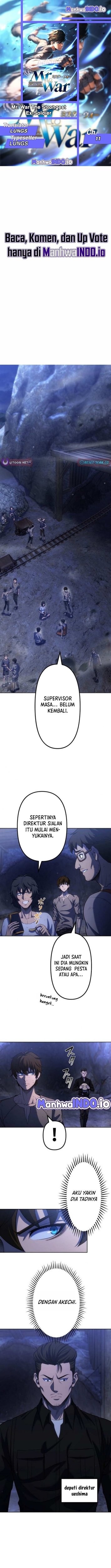 Halaman 1 dari Mr.War -Saikyou no Moto Gunjin- Chapter 11