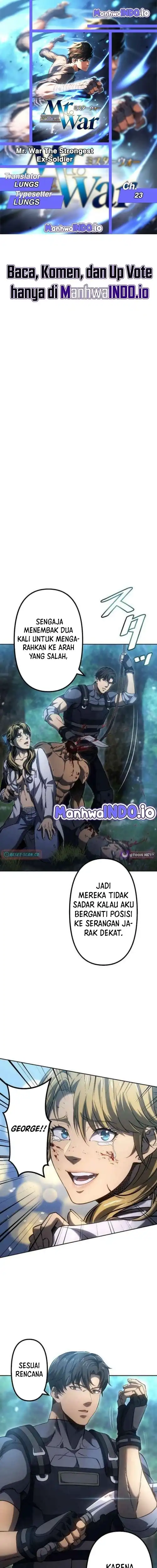 Halaman 1 dari Mr.War -Saikyou no Moto Gunjin- Chapter 23