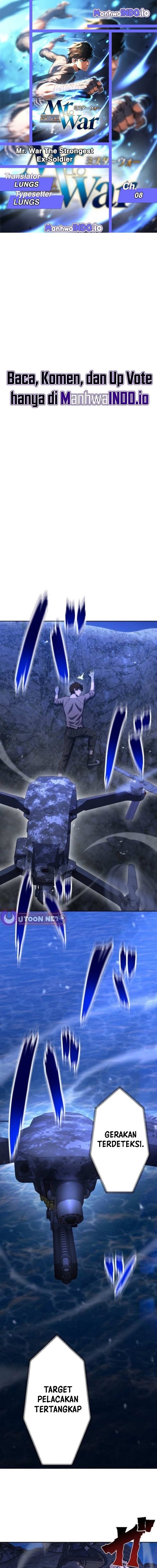 Halaman 1 dari Mr.War -Saikyou no Moto Gunjin- Chapter 8