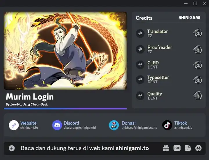 Halaman 1 dari Log-In Murim Chapter 240