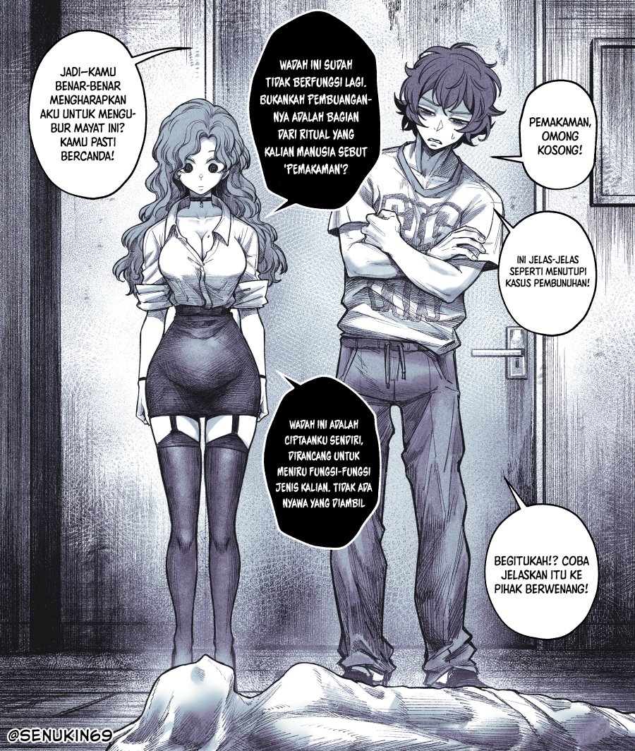 Halaman 2 dari My Co-worker Is an Eldritch X! Chapter 3