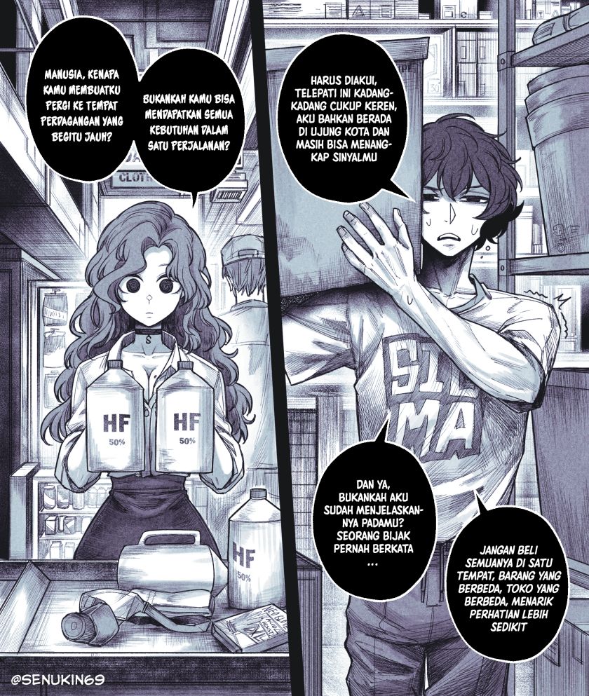 Halaman 1 dari My Co-worker Is an Eldritch X! Chapter 4